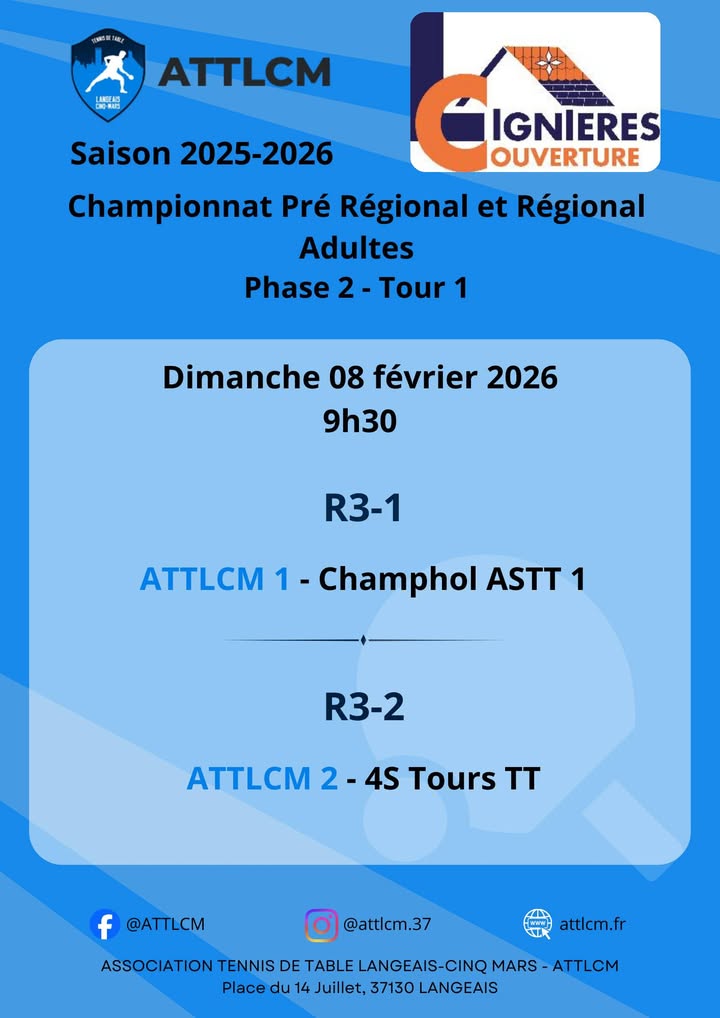 Association Tennis de Table Langeais Cinq Mars