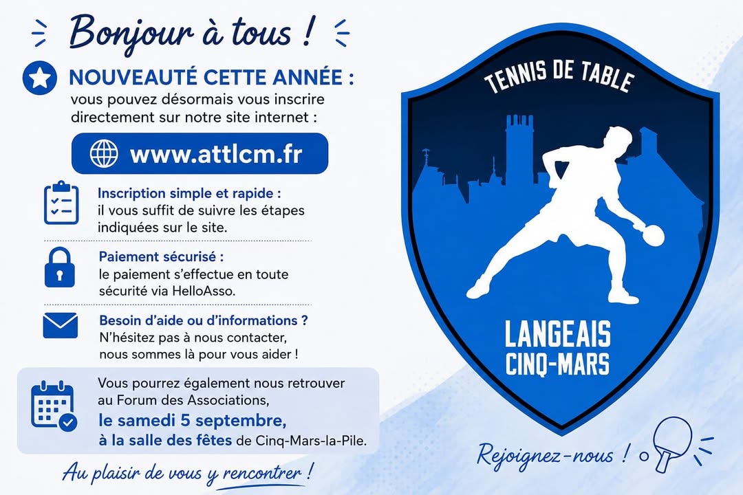 Association Tennis de Table Langeais Cinq Mars
