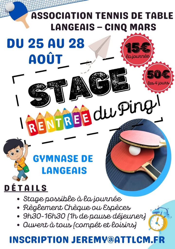 Association Tennis de Table Langeais Cinq Mars
